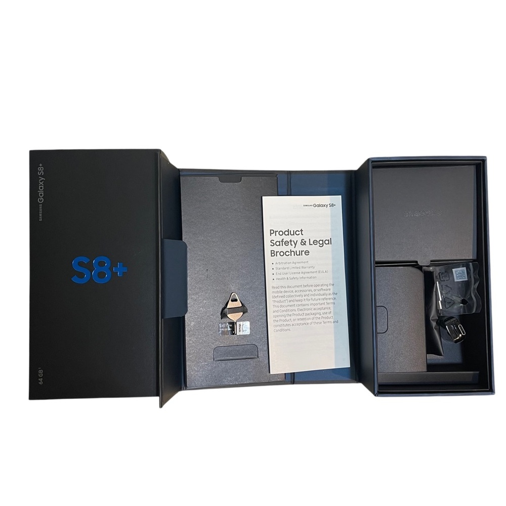 Samsung Galaxy S8+, S8 Plus, Box with Some Accessories (No Phone)